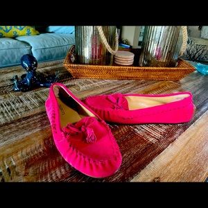 Pink Talbots slide on moccasins